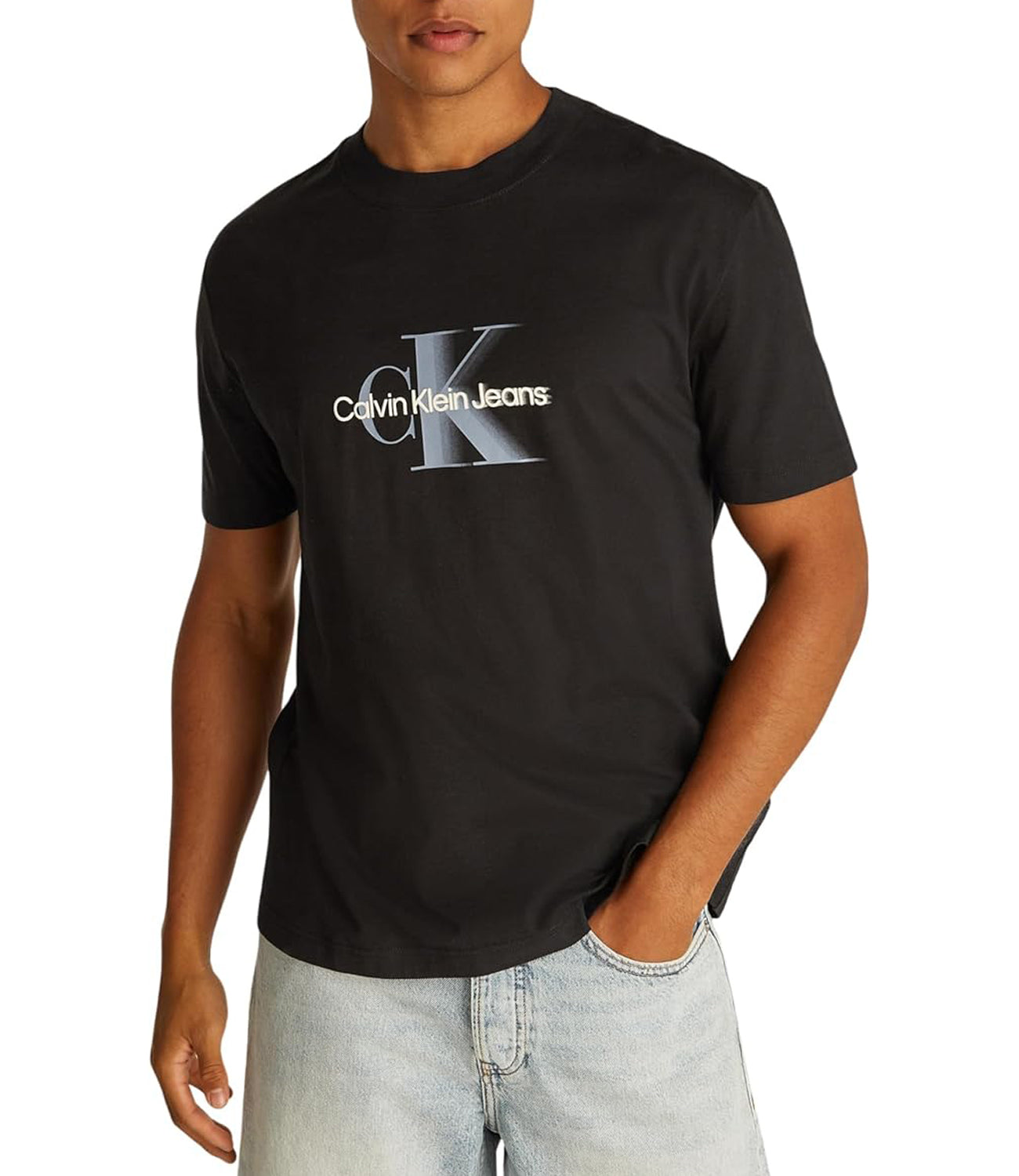Maglietta Maglie Ck Uomo Calvin Klein Tshirt Bianca Uomo In Cotone