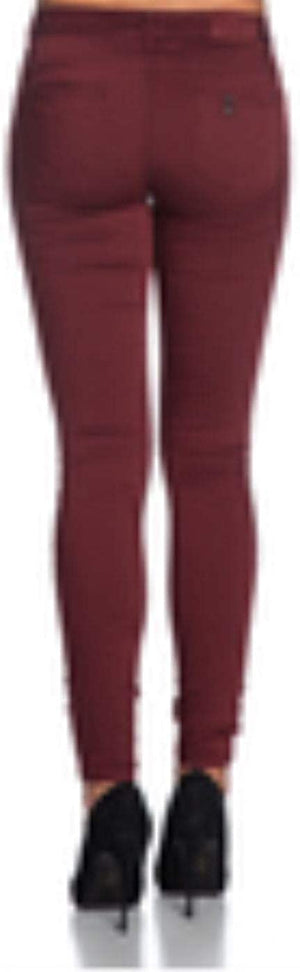 LIU-JO Pantalone 5 Tasche Donna Mod. WXX035 T7144 X0201 BORDO