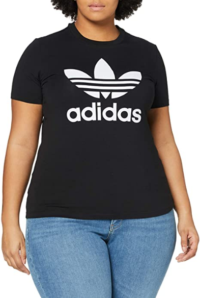 ADIDAS T-shirt Donna Mod. FM3311 TREFOIL TEE BLACK BLACK