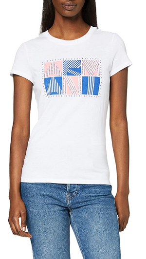 ARMANI EXCHANGE T-shirt Donna Mod. 3HYTAR YJ73Z 1000 WHITE