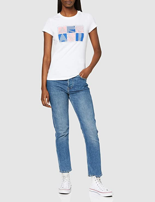 ARMANI EXCHANGE T-shirt Donna Mod. 3HYTAR YJ73Z 1000 WHITE