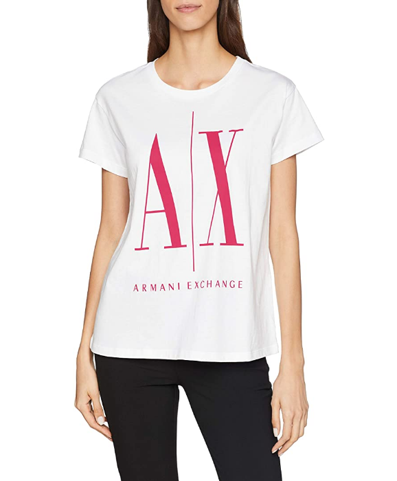 ARMANI EXCHANGE T-shirt Donna Mod. 8NYTCX YJG3Z 7142 WHITE
