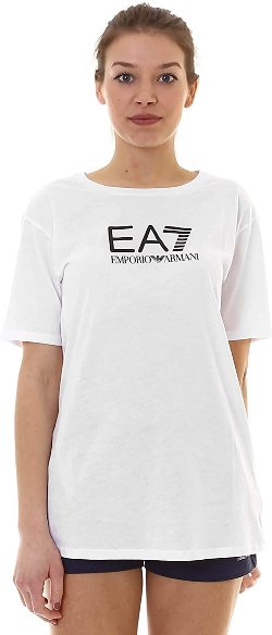 EA7 T-shirt Donna Mod. 3HTT32 TJ52Z 0102 WHITE