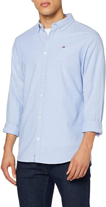 Tommy Hilfiger CAMICIA M/L Uomo Mod. DM0DM06562 414 Celeste