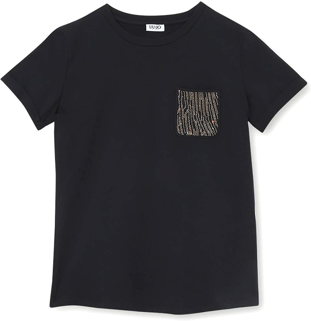 LIU-JO T-shirt Donna Mod. WF0414 J5003 V9554 Nero