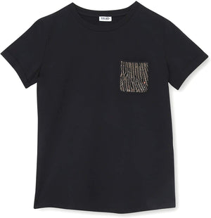 LIU-JO T-shirt Donna Mod. WF0414 J5003 V9554 Nero