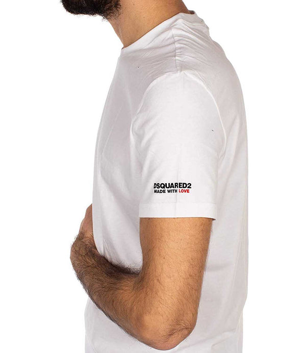 Dsquared2 T-shirt Uomo Mod. D9M203520 100 WHITE