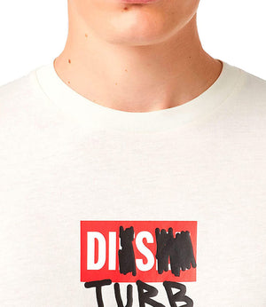 Diesel T-shirt Uomo Mod. A03264 129 WHITE