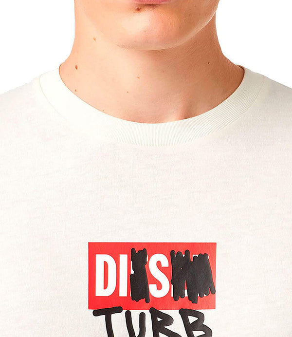 Diesel T-shirt Uomo Mod. A03264 129 WHITE