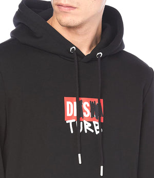 Diesel Felpa cappuccio Uomo Mod. A3270 9XX Nero