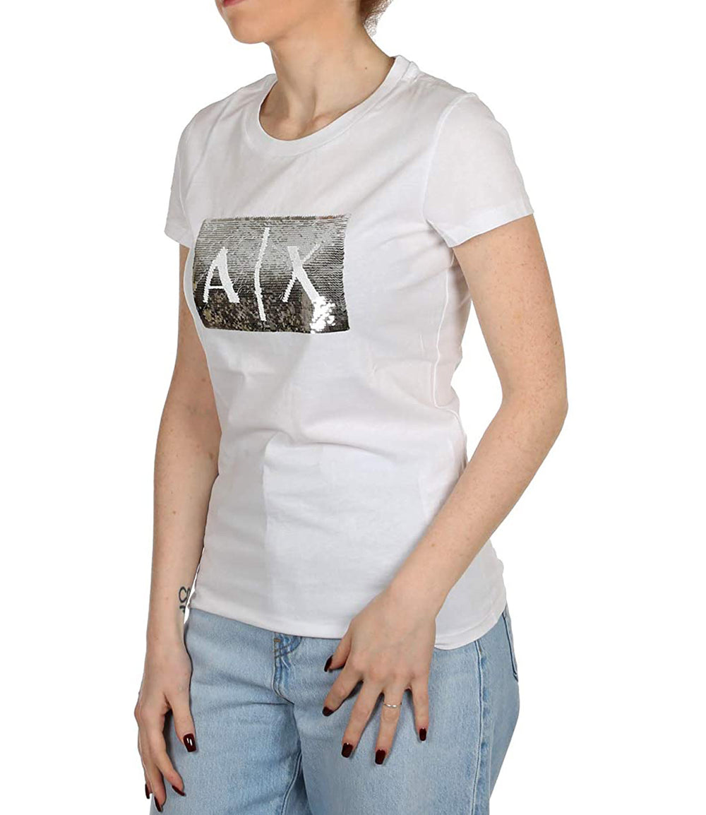 Armani Exchange T-shirt Donna Mod. 8NYTDL YJ73Z 6110 WHITE
