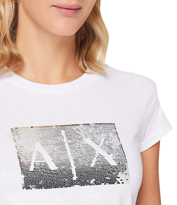 Armani Exchange T-shirt Donna Mod. 8NYTDL YJ73Z 6110 WHITE