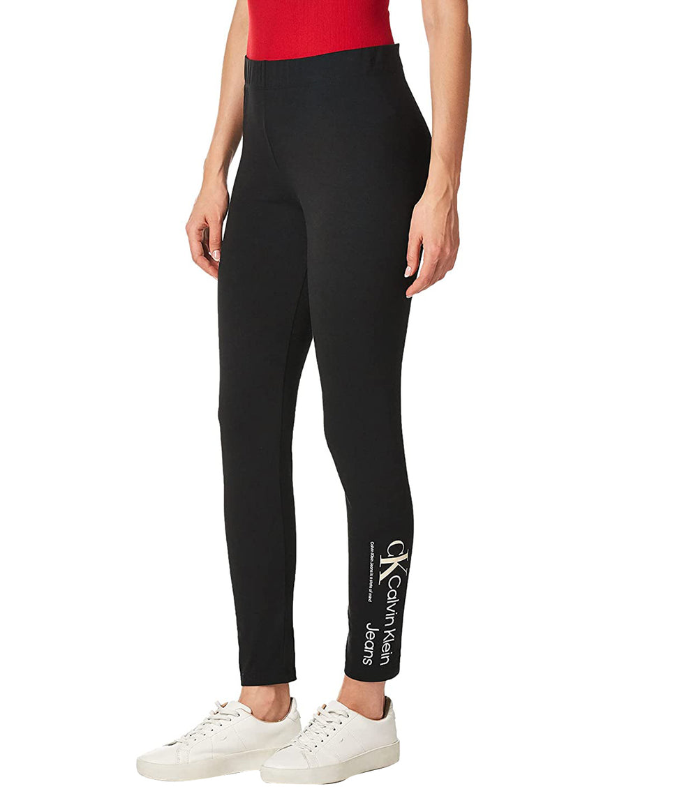 Calvin Klein Jeans Leggings Donna Mod. J20J218040 BEH Nero