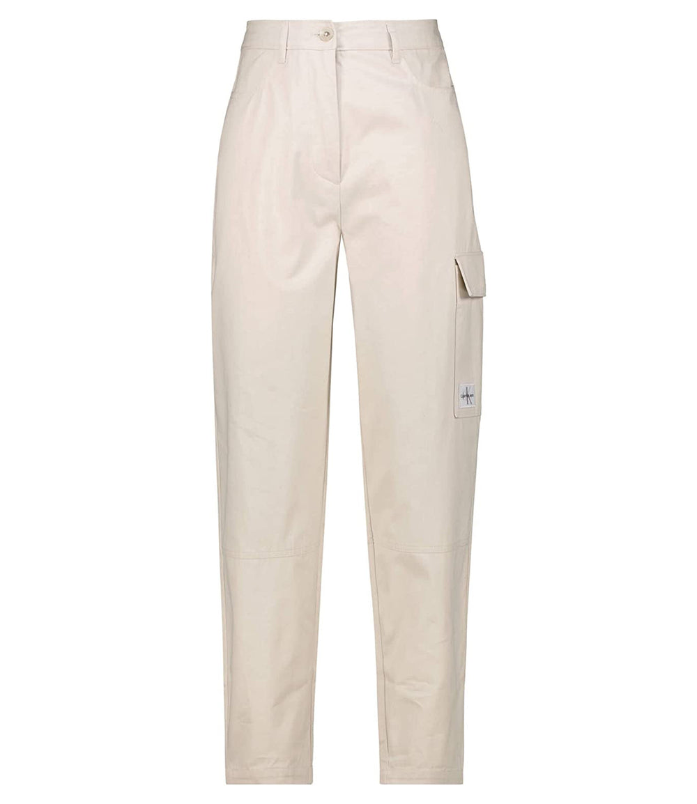 Calvin Klein Jeans Pantalone Donna Mod. J20J218859 ACF WHITE