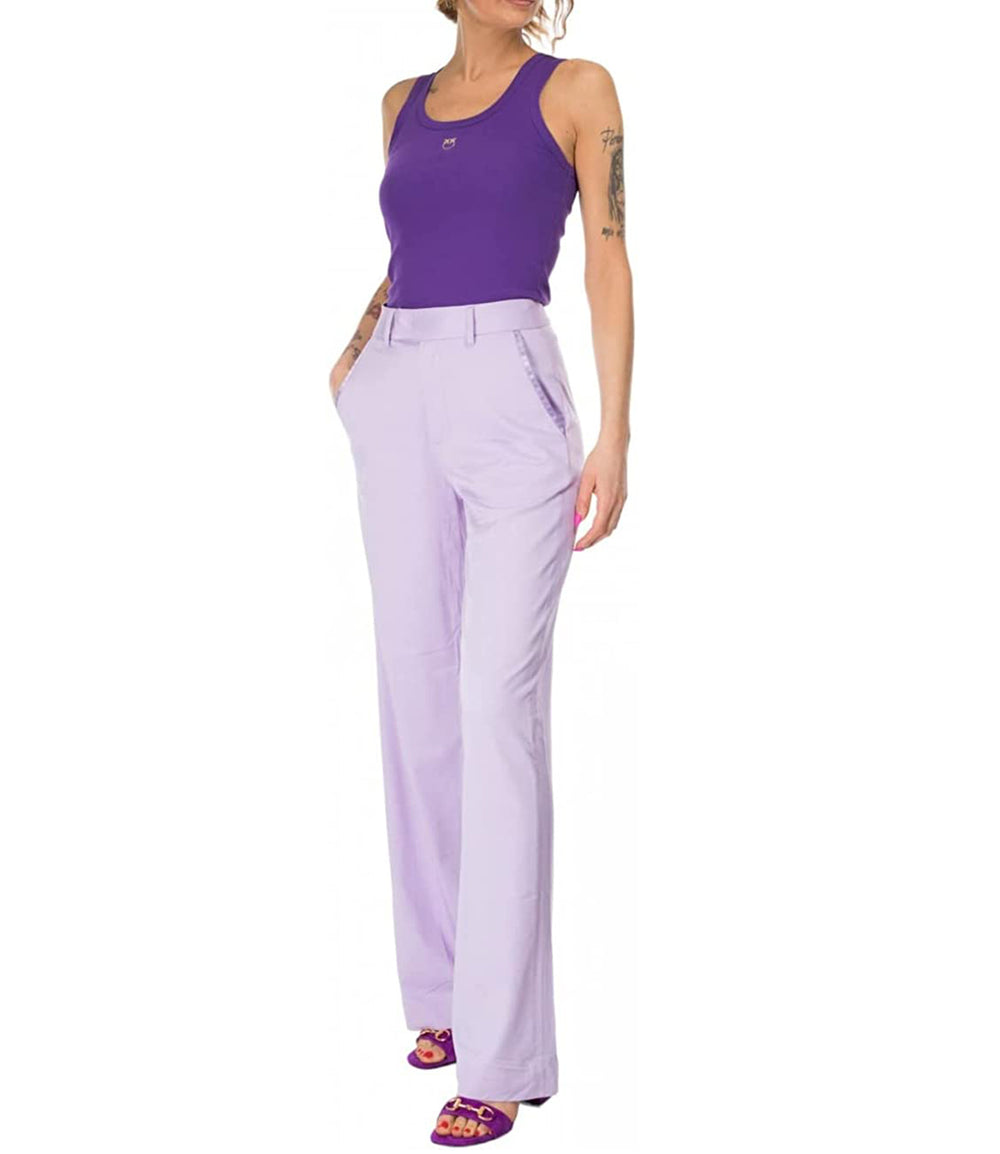 GAëLLE Pantalone Donna Mod. GBD11453FP LILLA Lilla