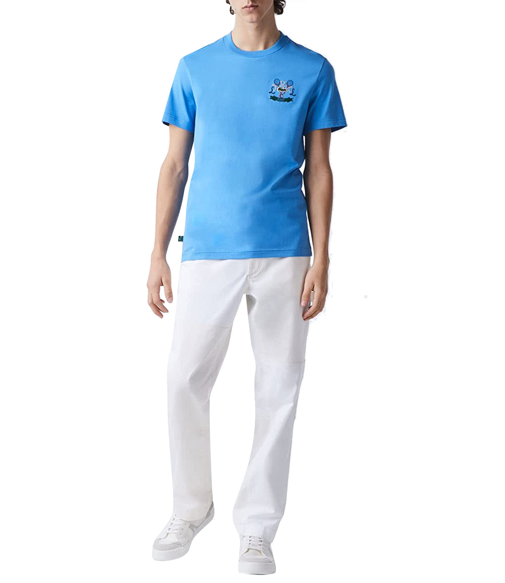 Lacoste T-shirt Uomo Mod. TH2609 L99 Azzurro
