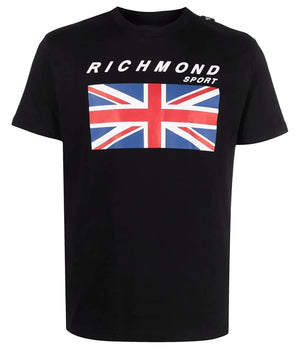 RICHMOND SPORT T-shirt Uomo Mod. UMP22017TS CIKUGO BLACK BLACK