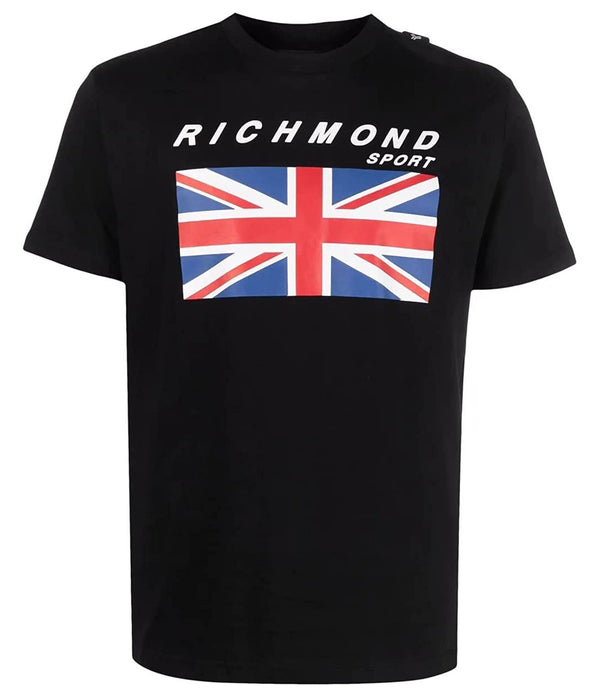 RICHMOND SPORT T-shirt Uomo Mod. UMP22017TS CIKUGO BLACK BLACK