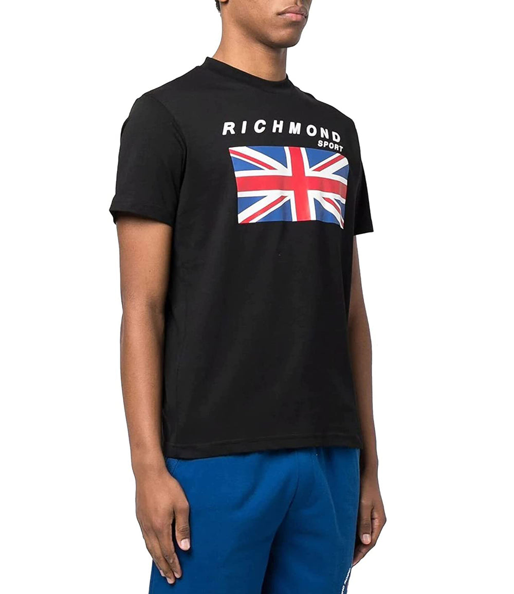 RICHMOND SPORT T-shirt Uomo Mod. UMP22017TS CIKUGO BLACK BLACK