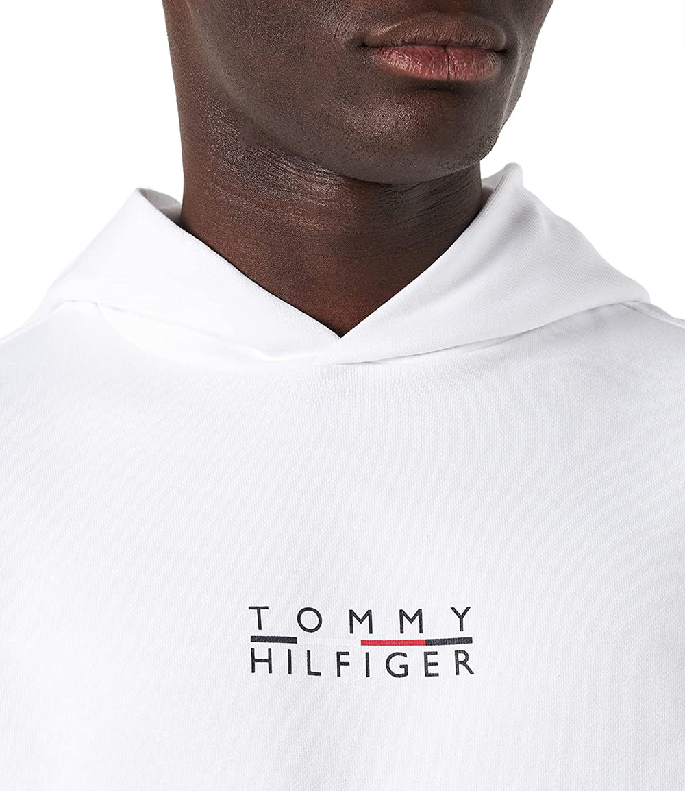Tommy Hilfiger Felpa cappuccio Uomo Mod. MW0MW24150 YBR WHITE