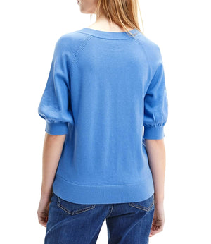 Tommy Hilfiger Maglia Donna Mod. WW0WW34167 C19 Celeste