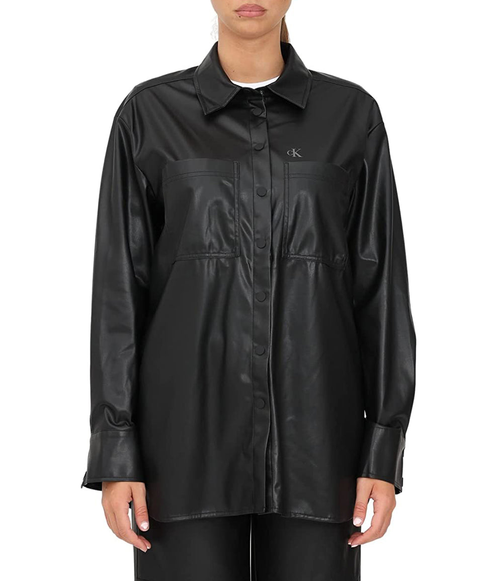 Calvin Klein Jeans Camicia m/l Donna Mod. J20J218955 BEH BLACK