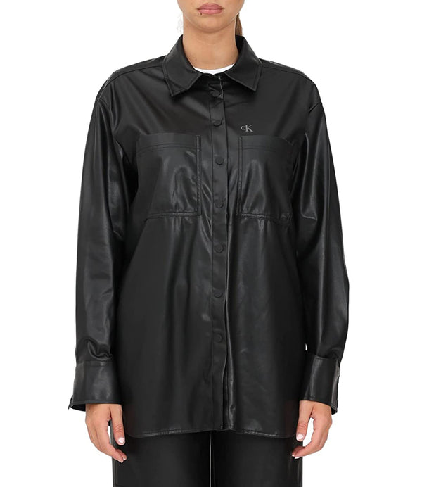Calvin Klein Jeans Camicia m/l Donna Mod. J20J218955 BEH BLACK