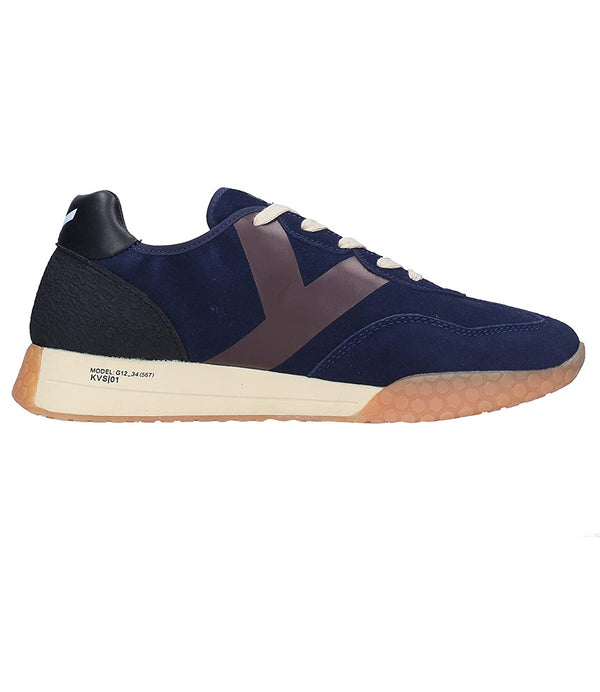 Kehnoo Sneakers Uomo Mod. KM9517 CAMOSCIO BLU Blu