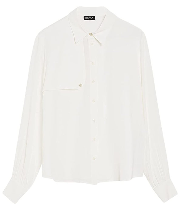 Liu Jo Camicia m/l Donna Mod. CF2168 T2489 10606 Panna