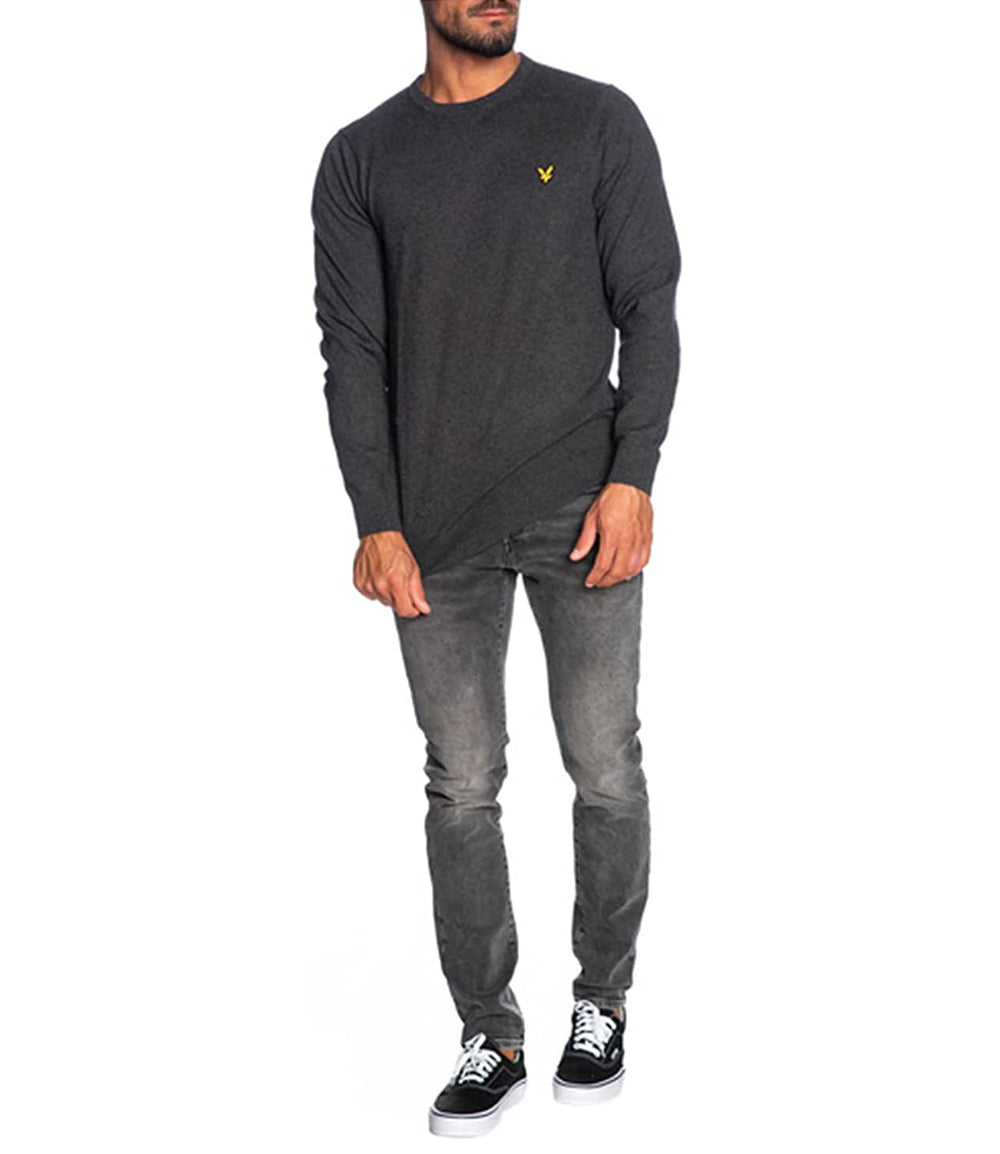 Lyle & Scott Maglione G Uomo Mod. KN400 MERINO 398 Antracite