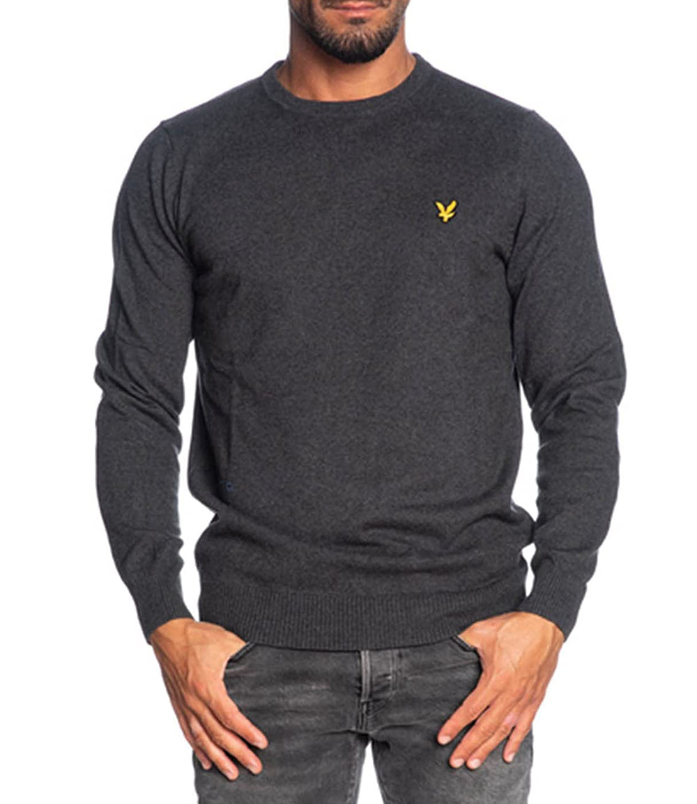 Lyle & Scott Maglione G Uomo Mod. KN400 MERINO 398 Antracite
