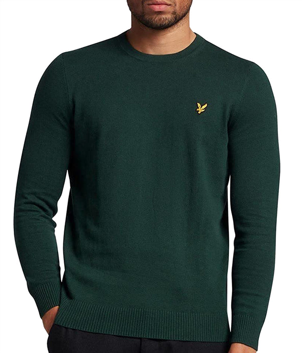 Lyle & Scott Maglione G Uomo Mod. KN400 MERINO W486 Verde
