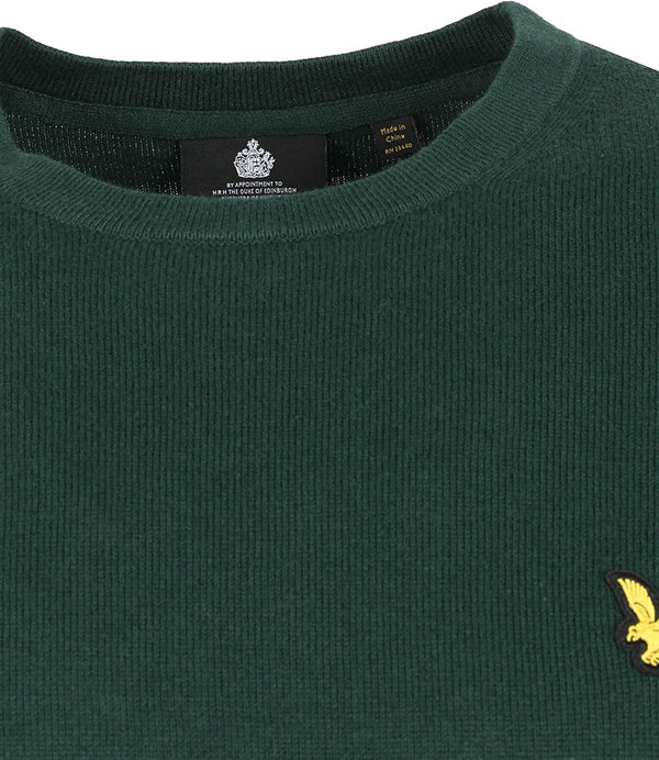 Lyle & Scott Maglione G Uomo Mod. KN400 MERINO W486 Verde