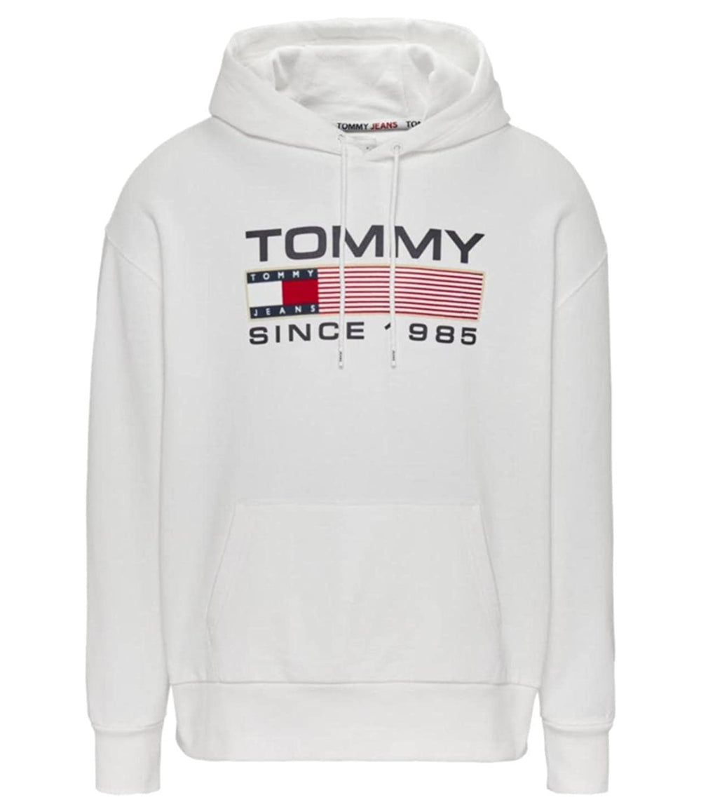 Tommy Jeans Felpa cappuccio Uomo Mod. DM0DM15009 YBR WHITE