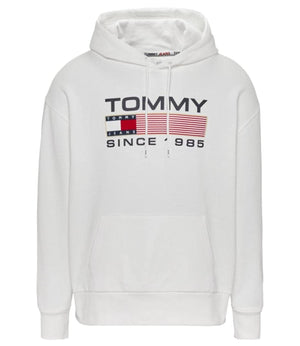 Tommy Jeans Felpa cappuccio Uomo Mod. DM0DM15009 YBR WHITE