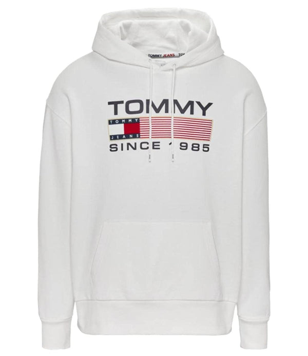 Tommy Jeans Felpa cappuccio Uomo Mod. DM0DM15009 YBR WHITE