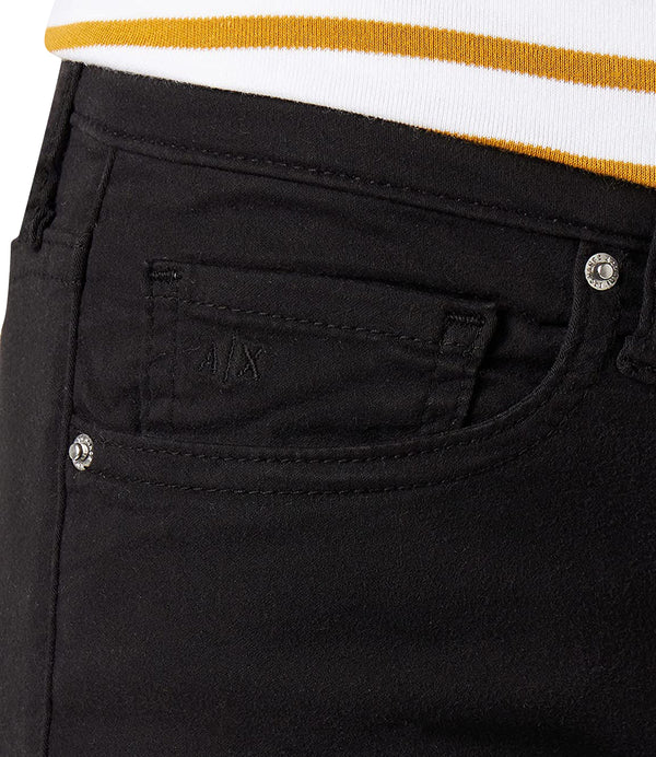A|X Armani Exchange Pantalone 5 Tasche Donna Mod. 3RYJ62 Y2VLZ 1200 BLACK
