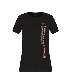 A|X Armani Exchange T-shirt Donna Mod. 3RYTCG YJ3RZ 1200 BLACK