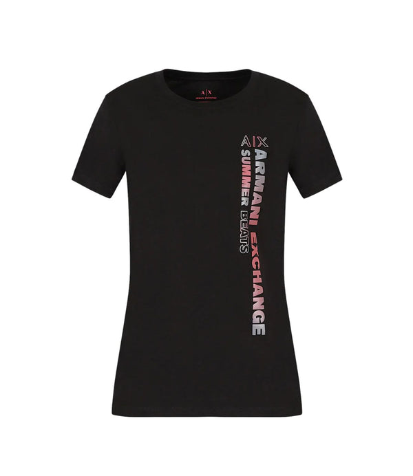 A|X Armani Exchange T-shirt Donna Mod. 3RYTCG YJ3RZ 1200 BLACK