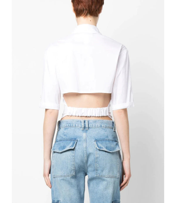 Blugirl Camicia m/l Donna Mod. RA3189 T2432 11111 WHITE