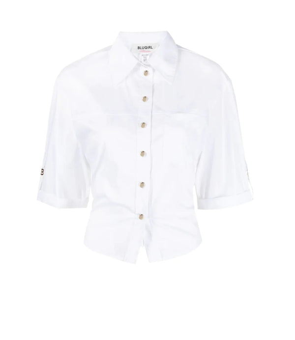Blugirl Camicia m/l Donna Mod. RA3189 T2432 11111 WHITE