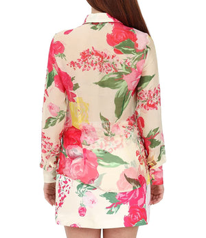 Blugirl Camicia m/l Donna Mod. RA3195 T3079 C3240 FANTASIA