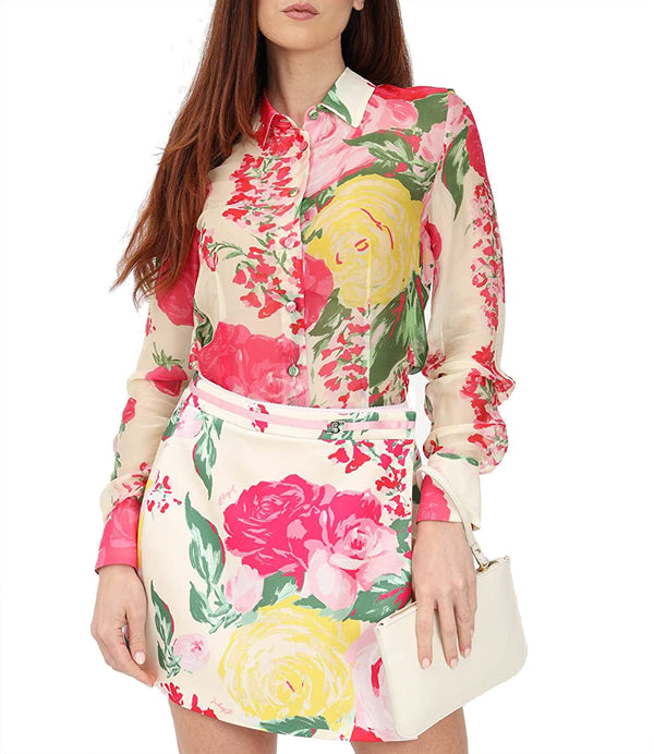 Blugirl Camicia m/l Donna Mod. RA3195 T3079 C3240 FANTASIA