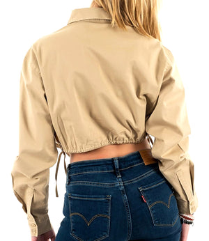 Calvin Klein Jeans Camicia m/l Donna Mod. J20J220330 PF2 Biscotto