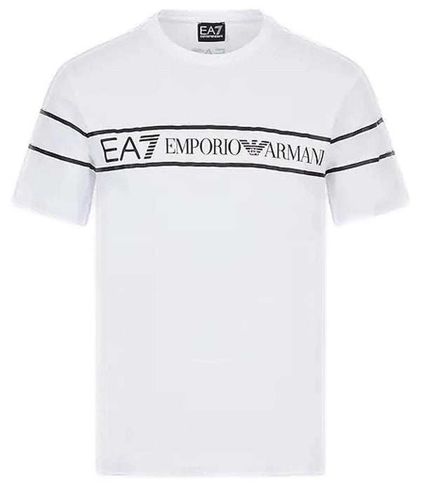 Ea7 Emporio Armani T-shirt Uomo Mod. 3RPT46 PJ02Z 1100 WHITE
