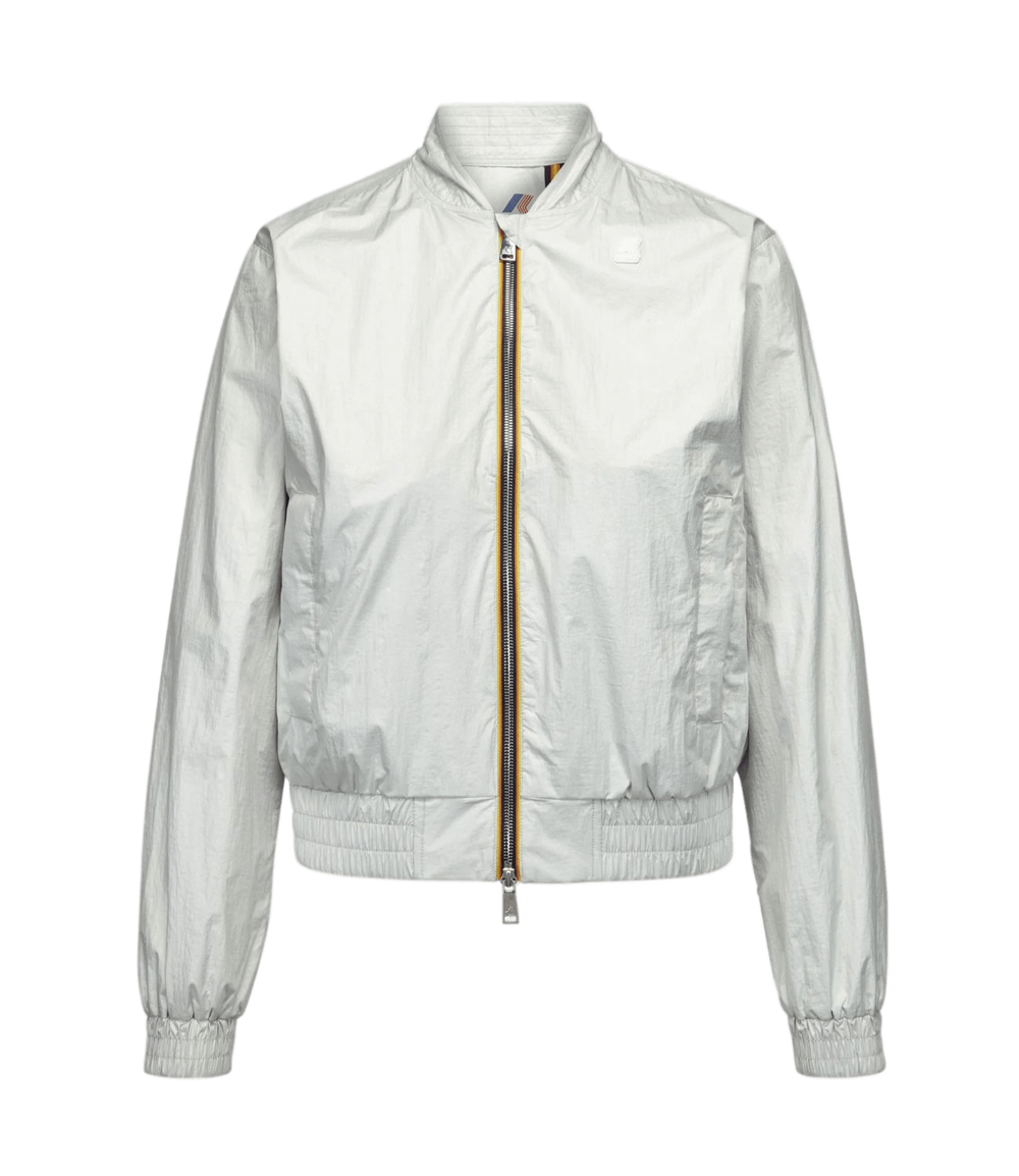 K-Way Giubbotto corto Donna Mod. K5114QW AMAURETTE IRIDESCENT METAL 001 WHITE