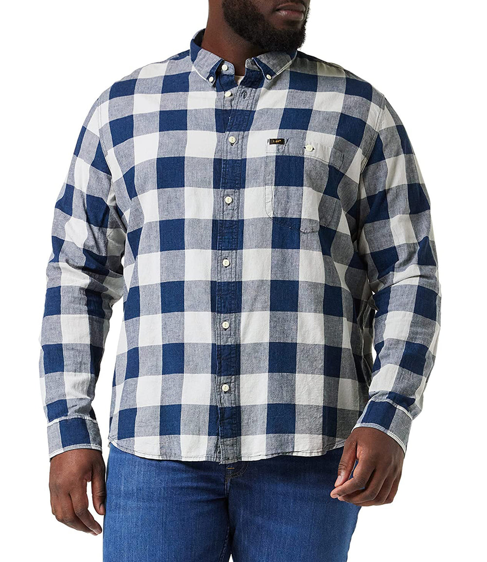 Lee Camicia m/l Uomo Mod. RIVETED SHIRT 112145369 INDAGO INDAGO