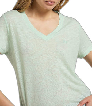 Lee T-shirt Donna Mod. V NECK TEE 112320636 GHIACCIO Ghiaccio