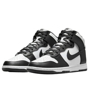 Nike Sneakers UNISEX Mod. DUNK HIGH WHITE BLACK DD1399 105 Bianco/nero