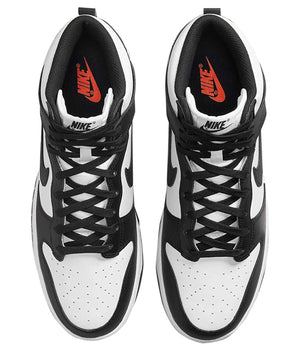 Nike Sneakers UNISEX Mod. DUNK HIGH WHITE BLACK DD1399 105 Bianco/nero
